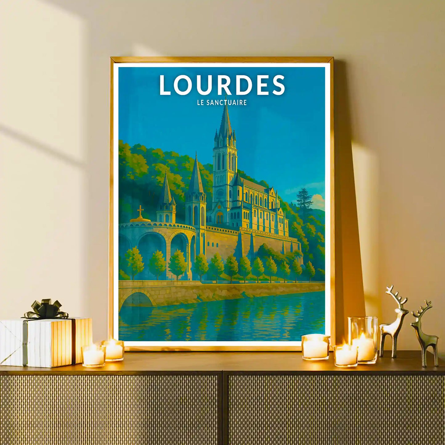 Affiche - Lourdes - Le Sanctuaire