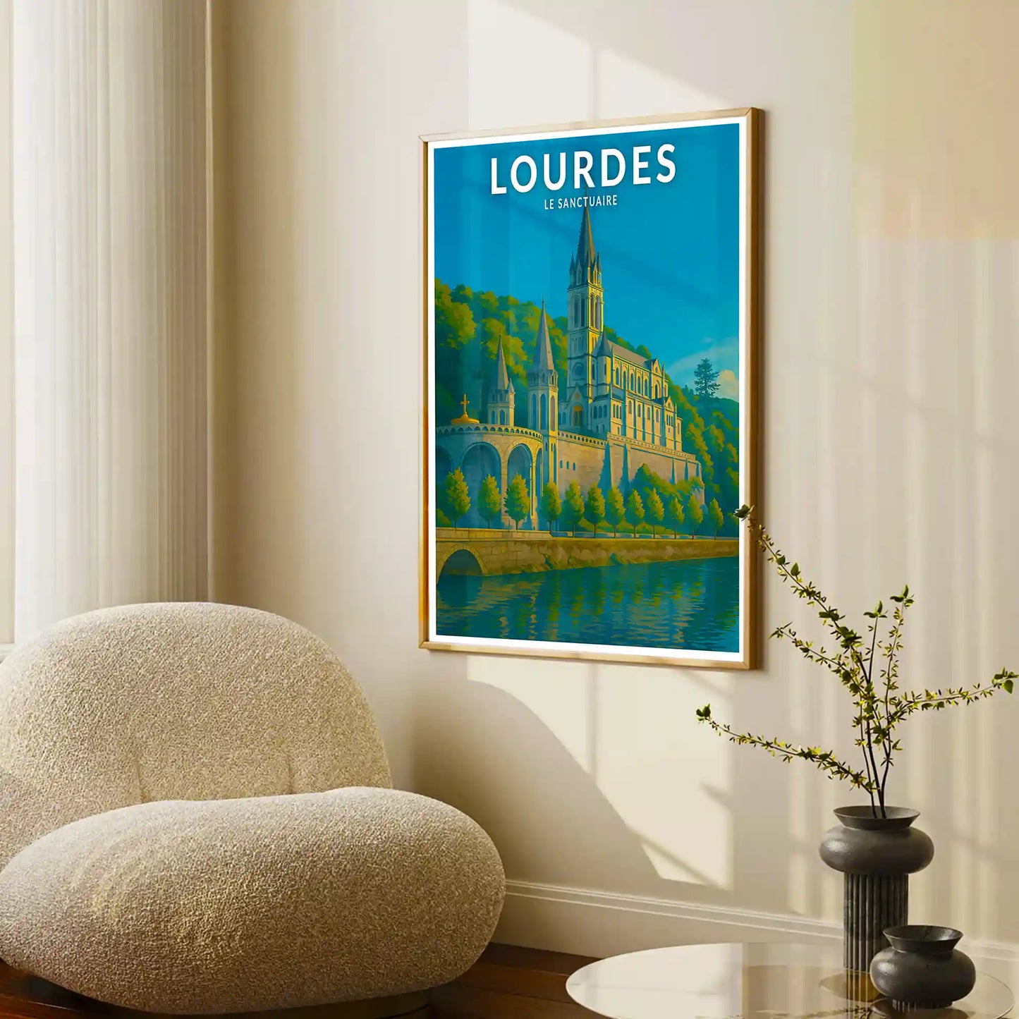 Affiche - Lourdes - Le Sanctuaire