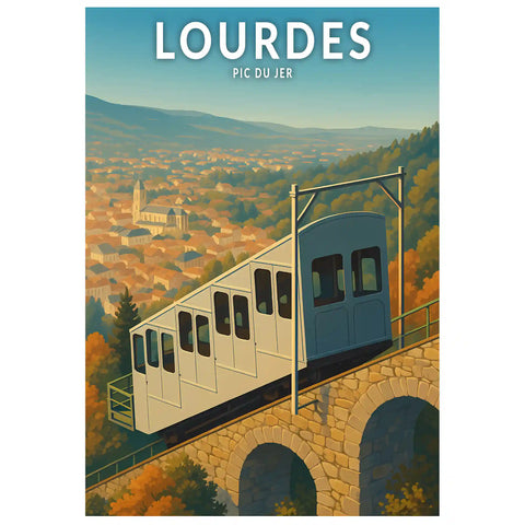 Affiche - Lourdes - Pic du Jer