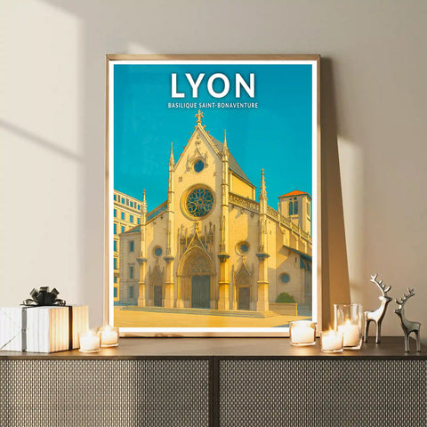 Affiche - Lyon - Basilique Saint-Bonaventure