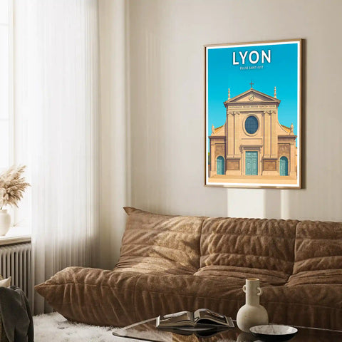 Affiche - Lyon - Église Saint-Just