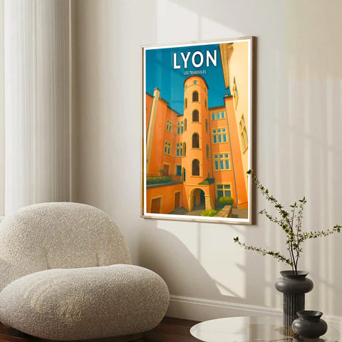 Affiche - Lyon - Les Traboules