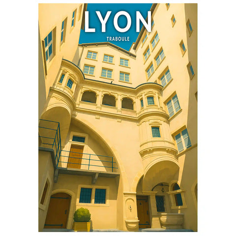 Affiche - Lyon - Traboule