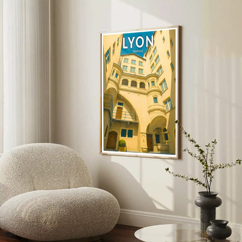 Affiche - Lyon - Traboule