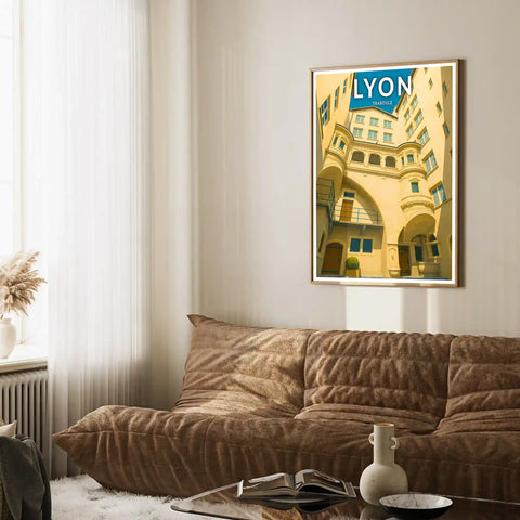 Affiche - Lyon - Traboule