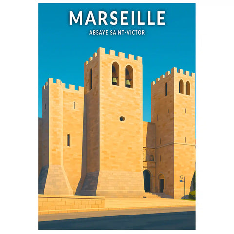 Affiche - Marseille - Abbaye Saint-Victor