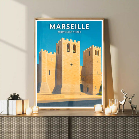 Affiche - Marseille - Abbaye Saint-Victor