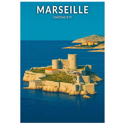Affiche - Marseille - Château d'If