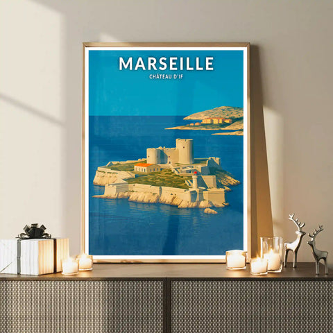 Affiche - Marseille - Château d'If