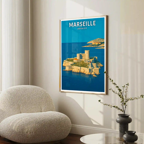 Affiche - Marseille - Château d'If
