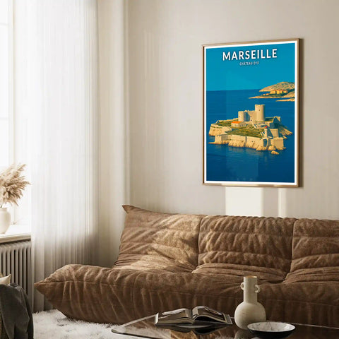 Affiche - Marseille - Château d'If