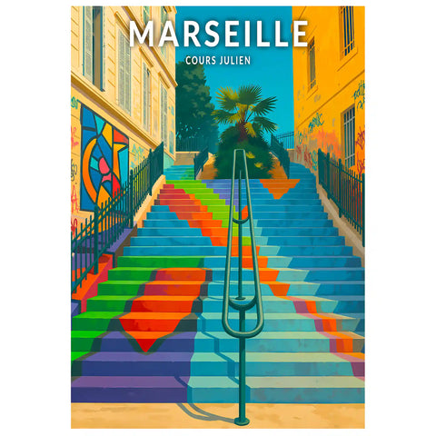 Affiche - Marseille - Cours Julien