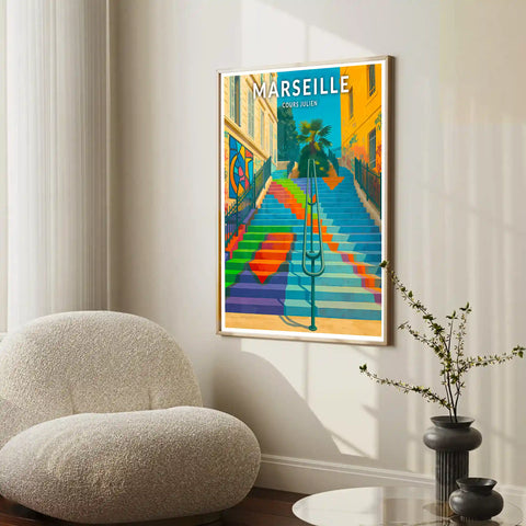 Affiche - Marseille - Cours Julien