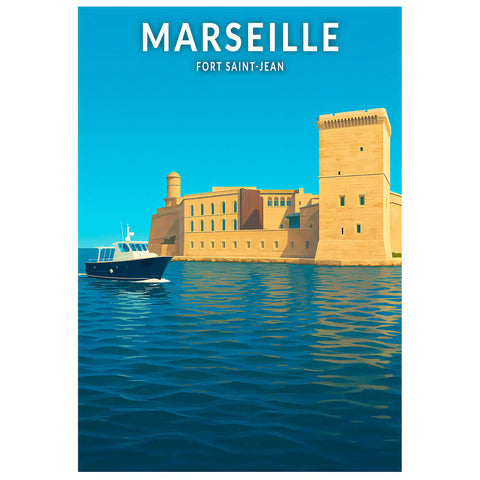 Affiche - Marseille - Fort Saint-Jean