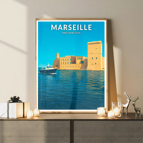 Affiche - Marseille - Fort Saint-Jean