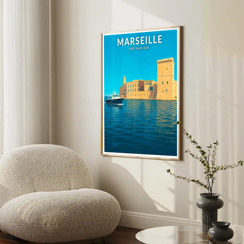 Affiche - Marseille - Fort Saint-Jean