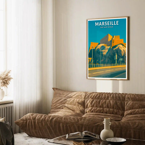 Affiche - Marseille - Fort Saint-Nicolas