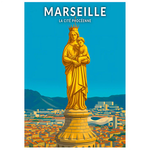 Affiche - Marseille - La Cité Phocéenne
