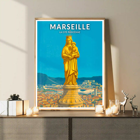Affiche - Marseille - La Cité Phocéenne