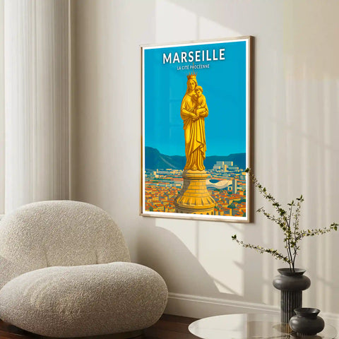 Affiche - Marseille - La Cité Phocéenne