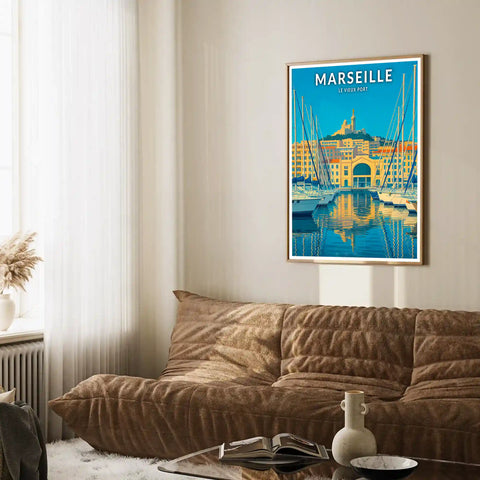 Affiche - Marseille - Le Vieux Port
