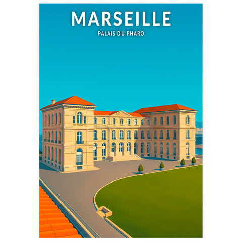 Affiche - Marseille - Palais du Pharo