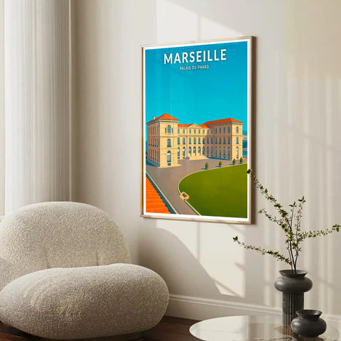 Affiche - Marseille - Palais du Pharo