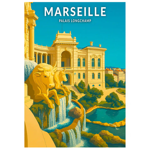 Affiche - Marseille - Palais Longchamp