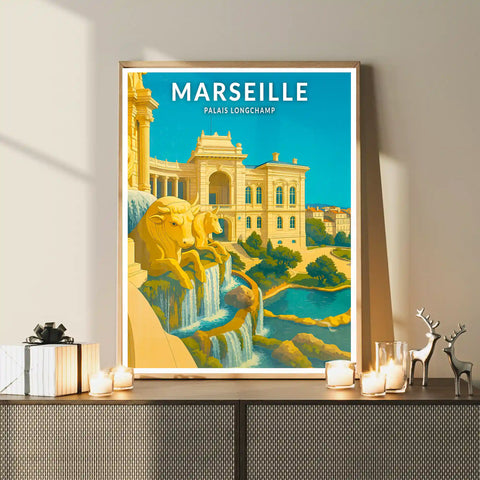 Affiche - Marseille - Palais Longchamp
