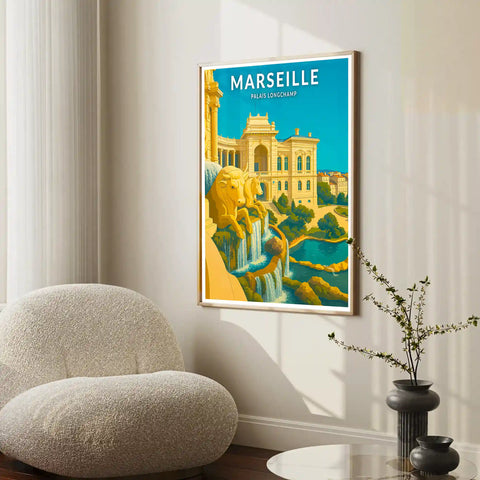 Affiche - Marseille - Palais Longchamp