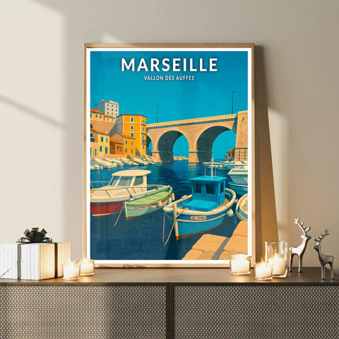 Affiche - Marseille - Vallon des Auffes