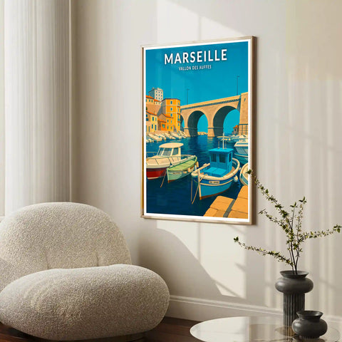 Affiche - Marseille - Vallon des Auffes
