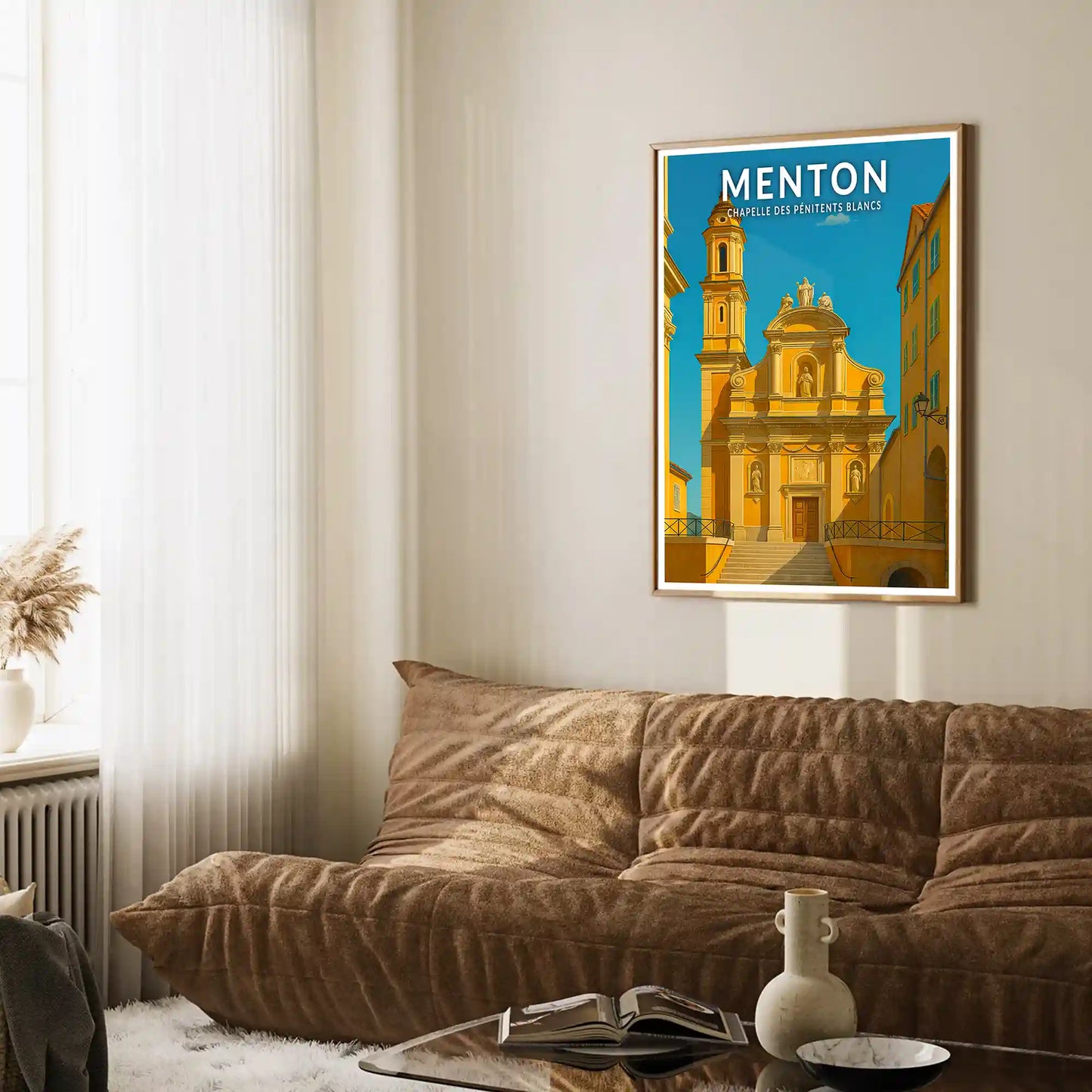 Affiche - Menton - Chapelle des Pénitents Blancs