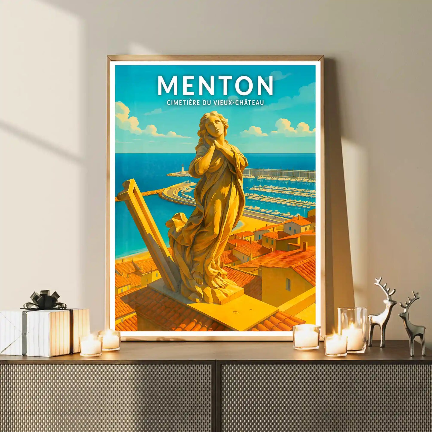 Affiche - Menton - Cimetière du Vieux-Château