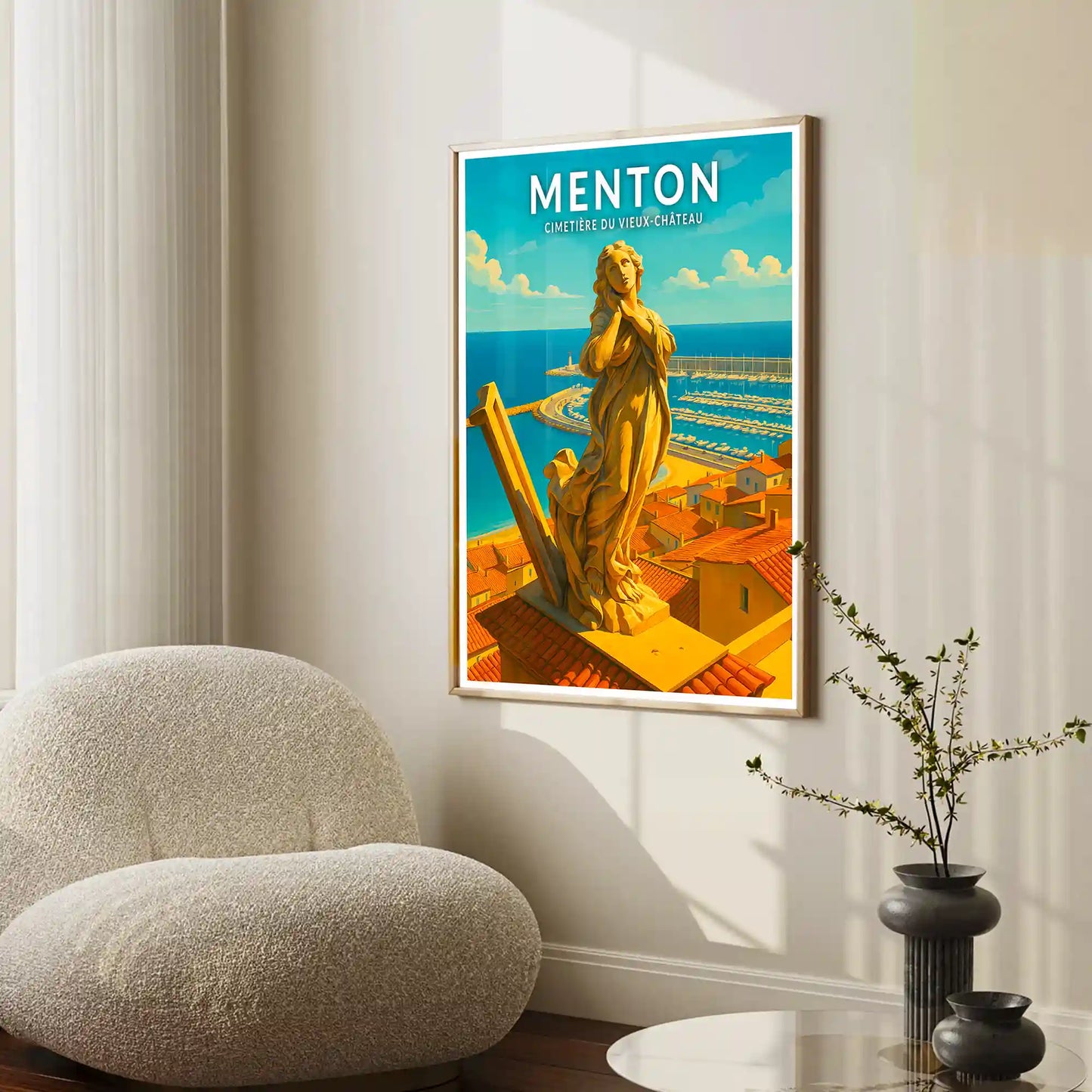 Affiche - Menton - Cimetière du Vieux-Château