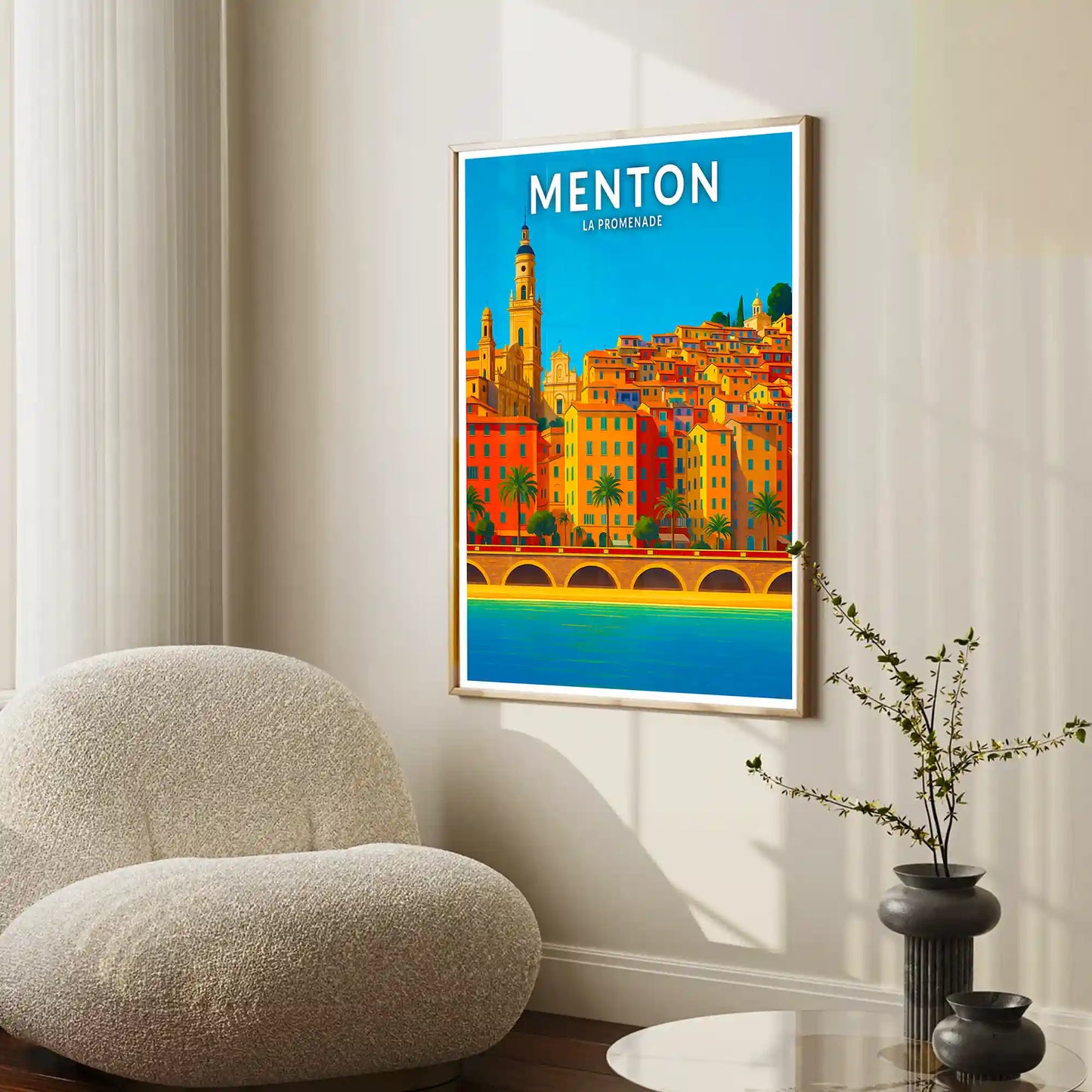 Affiche - Menton - La Promenade