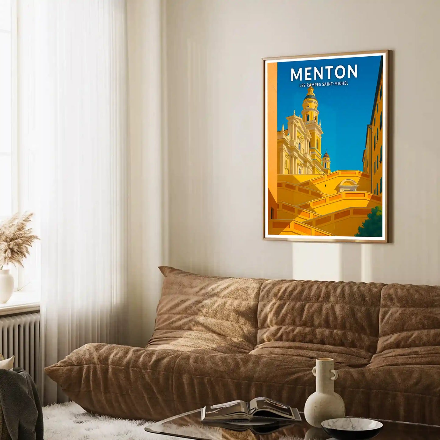 Affiche - Menton - Les rampes Saint-Michel