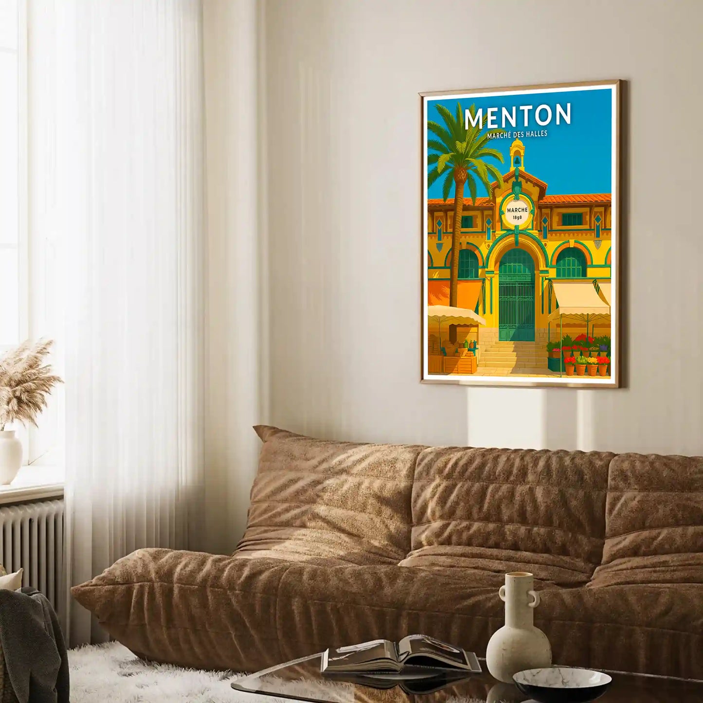 Affiche - Menton - Marché des Halles