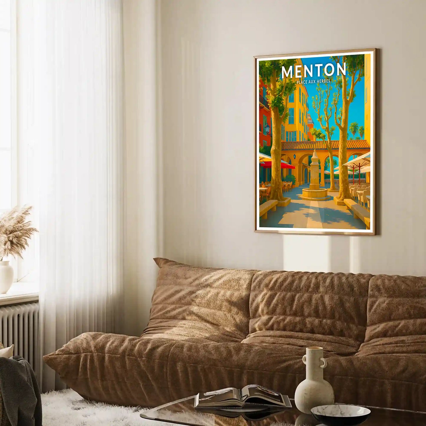 Affiche - Menton - Place aux Herbes