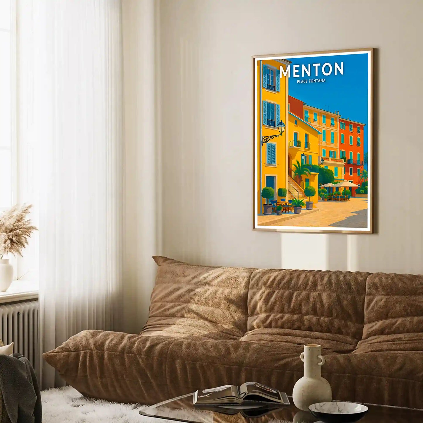 Affiche - Menton - Place Fontana