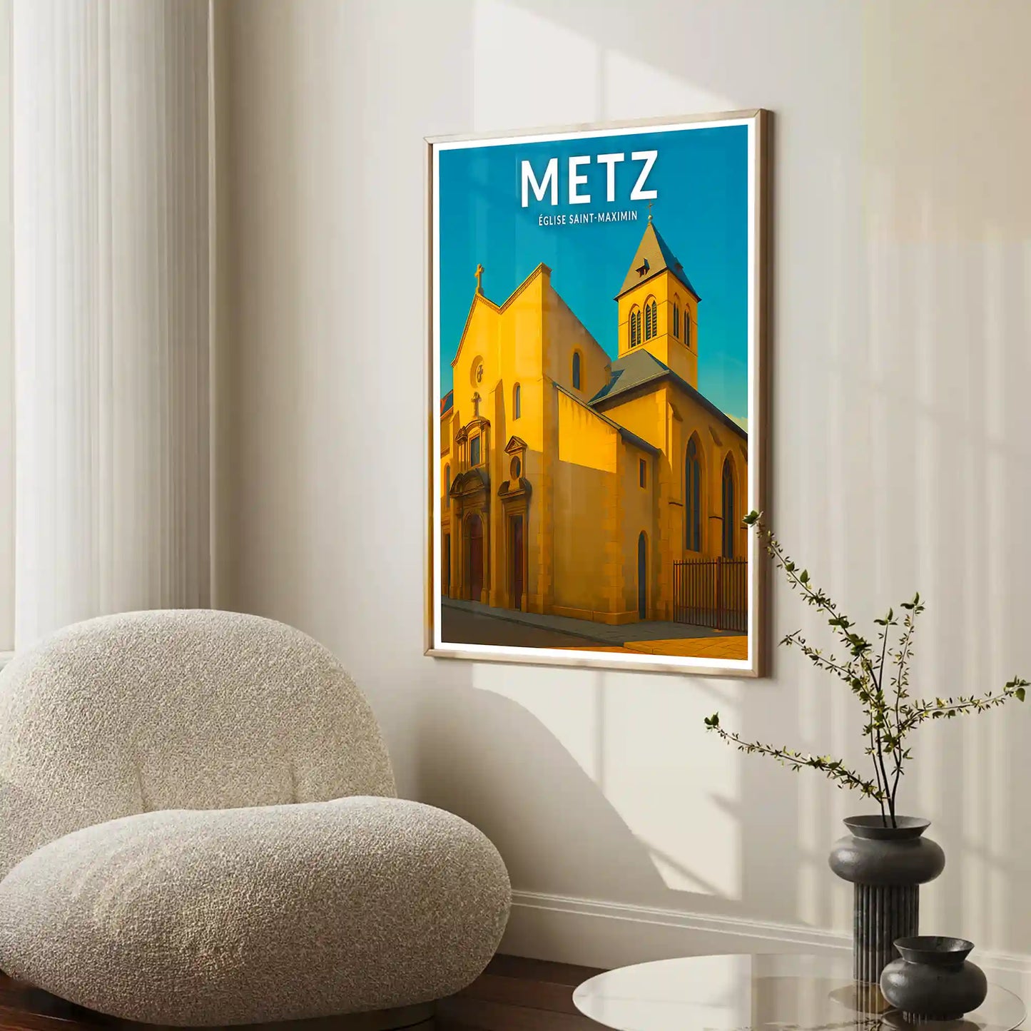 Affiche - Metz - Église Saint-Maximin