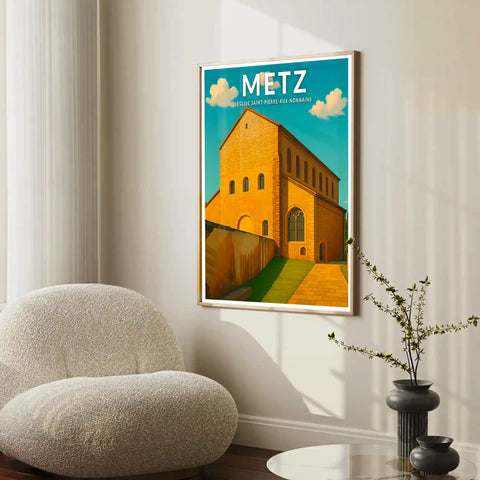 Affiche - Metz - Église Saint-Pierre-aux-Nonnains