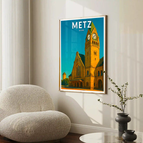 Affiche - Metz - La Gare