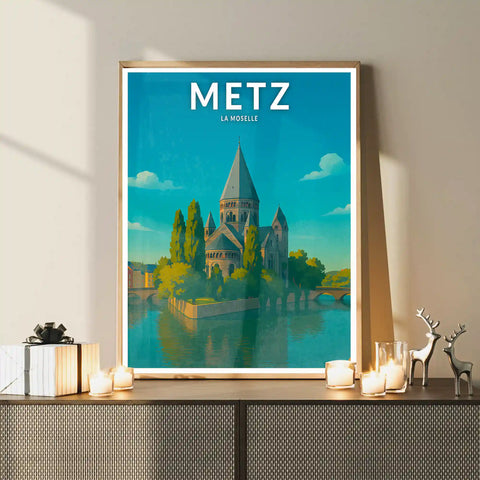 Affiche - Metz - La Moselle
