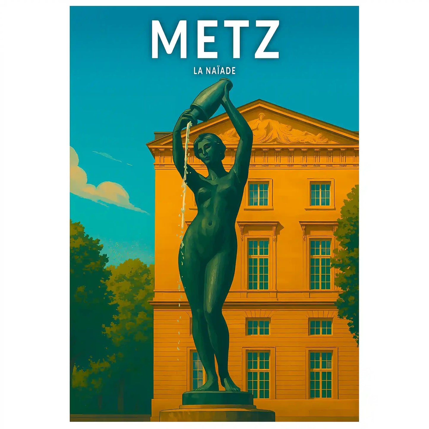 Affiche - Metz - La Naïade