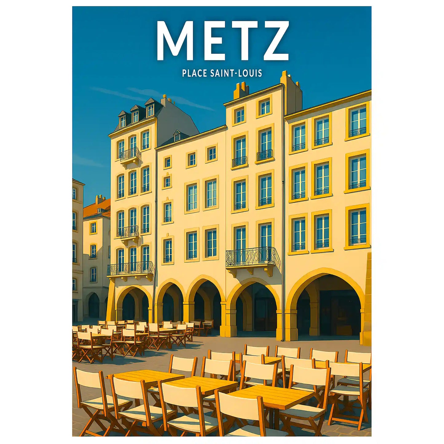 Affiche - Metz - Place Saint-Louis