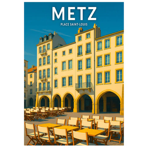 Affiche - Metz - Place Saint-Louis