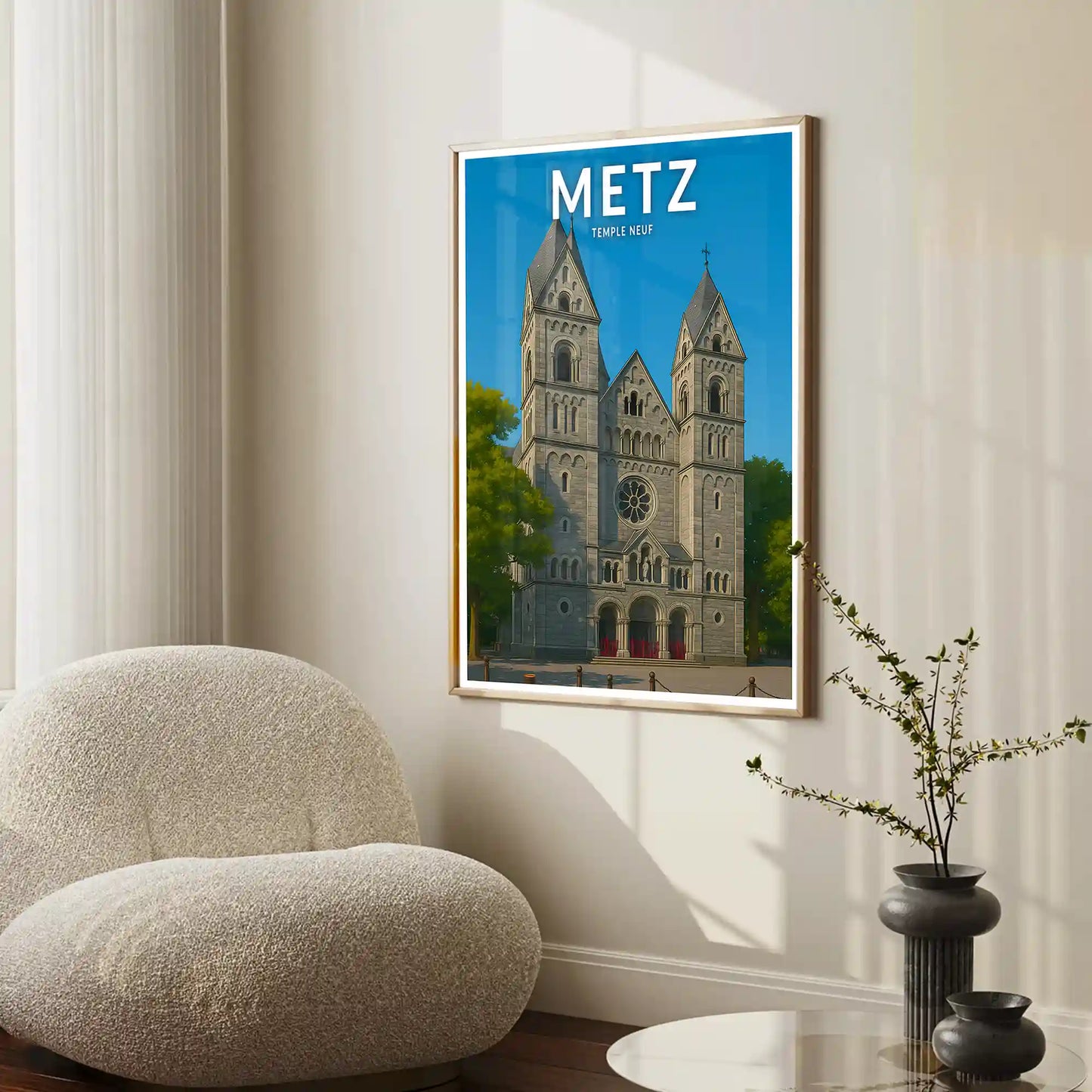 Affiche - Metz - Temple Neuf