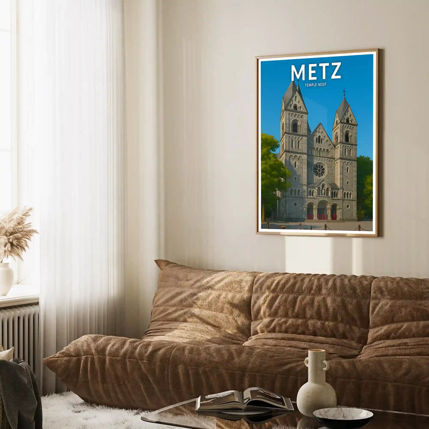 Affiche - Metz - Temple Neuf