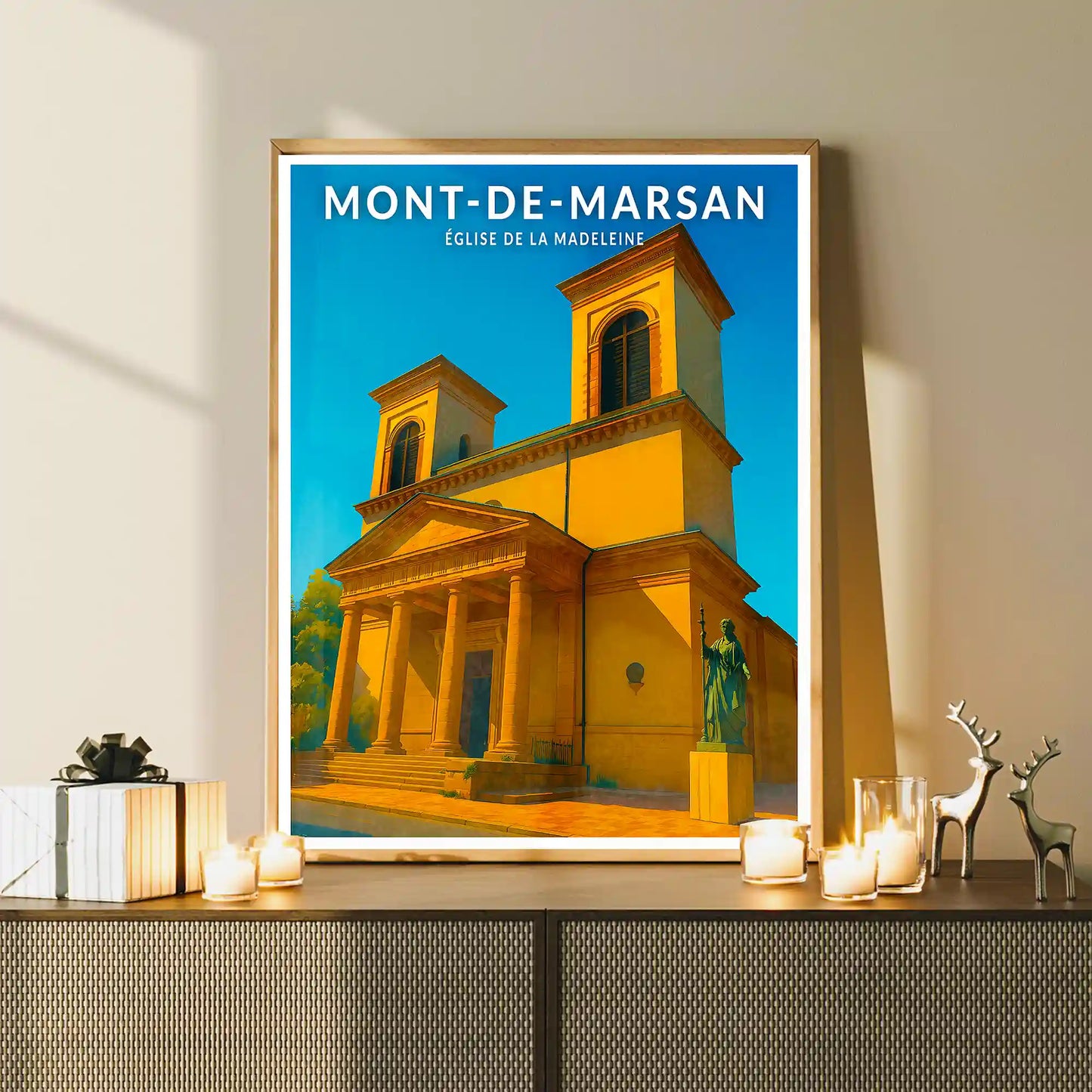Affiche - Mont-de-Marsan - Église de la Madeleine